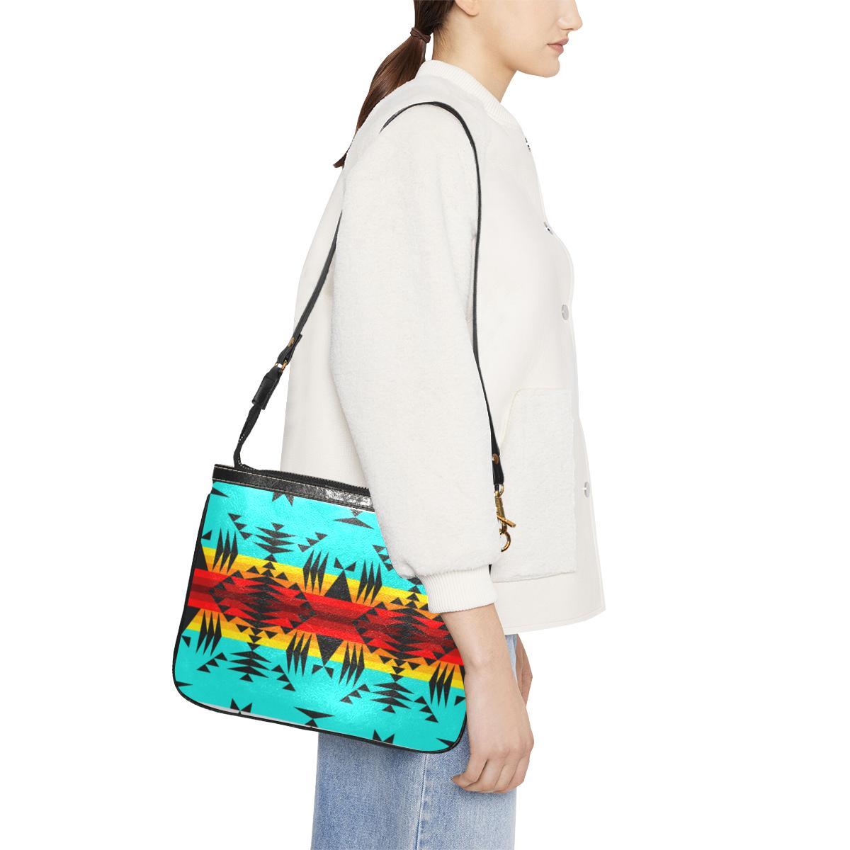 Between the Mountains Small Shoulder Bag (Model 1710) Small Shoulder Bag (1710) e-joyer 