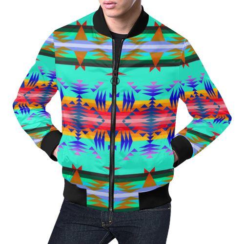 Between the Mountains Spring All Over Print Bomber Jacket for Men/Large Size (Model H19) All Over Print Bomber Jacket for Men/Large (H19) e-joyer 