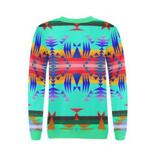 Load image into Gallery viewer, Between the Mountains Spring All Over Print Crewneck Sweatshirt for Women (Model H18) Crewneck Sweatshirt for Women (H18) e-joyer 
