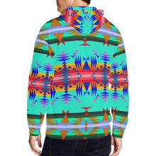 Load image into Gallery viewer, Between the Mountains Spring All Over Print Full Zip Hoodie for Men (Model H14) All Over Print Full Zip Hoodie for Men (H14) e-joyer 
