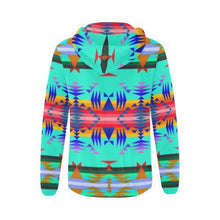 Load image into Gallery viewer, Between the Mountains Spring All Over Print Full Zip Hoodie for Women (Model H14) All Over Print Full Zip Hoodie for Women (H14) e-joyer 
