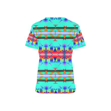 Load image into Gallery viewer, Between the Mountains Spring All Over Print Scrub Top Scrub Top e-joyer 
