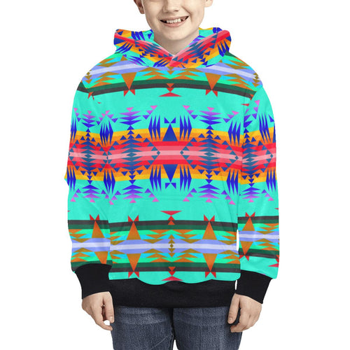 Between the Mountains Spring Kids' All Over Print Hoodie (Model H38) Kids' AOP Hoodie (H38) e-joyer 