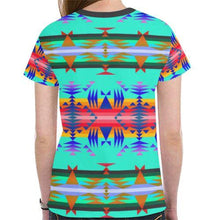 Load image into Gallery viewer, Between the Mountains Spring New All Over Print T-shirt for Women (Model T45) New All Over Print T-shirt for Women (T45) e-joyer 
