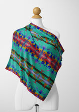 Load image into Gallery viewer, Between the Mountains Spring Satin Shawl Scarf 49 Dzine 
