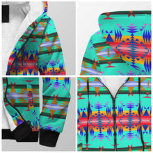 Load image into Gallery viewer, Between the Mountains Spring Sherpa Hoodie 49 Dzine 
