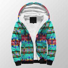 Load image into Gallery viewer, Between the Mountains Spring Sherpa Hoodie 49 Dzine 
