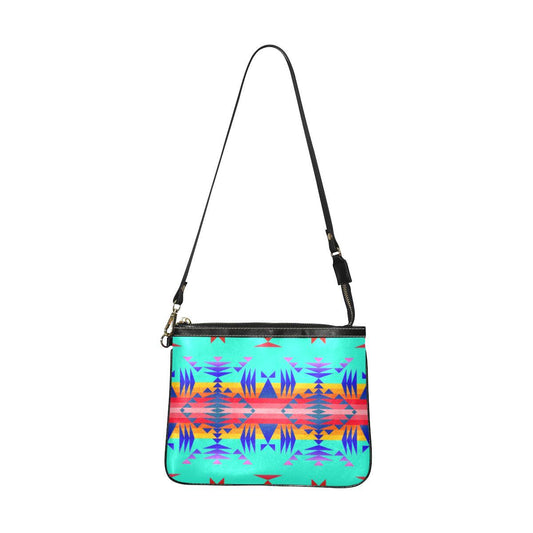 Between the Mountains Spring Small Shoulder Bag (Model 1710) Small Shoulder Bag (1710) e-joyer 