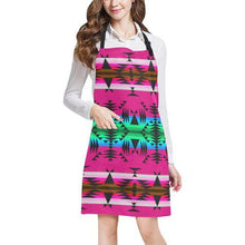 Load image into Gallery viewer, Between the Mountains Sunset All Over Print Apron All Over Print Apron e-joyer 
