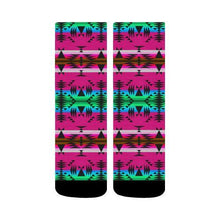 Load image into Gallery viewer, Between the Mountains Sunset Crew Socks Crew Socks e-joyer 
