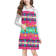 Load image into Gallery viewer, Between the Mountains Sunset Sky All Over Print Apron All Over Print Apron e-joyer 
