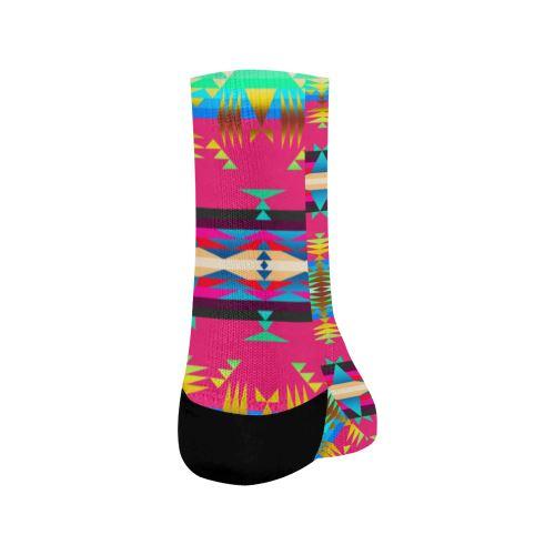 Between the Mountains Sunset Sky Crew Socks Crew Socks e-joyer 