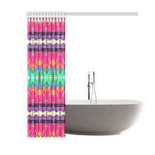 Load image into Gallery viewer, Between the Mountains Sunset Sky Shower Curtain 60&quot;x72&quot; Shower Curtain 60&quot;x72&quot; e-joyer 
