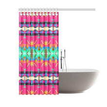 Load image into Gallery viewer, Between the Mountains Sunset Sky Shower Curtain 60&quot;x72&quot; Shower Curtain 60&quot;x72&quot; e-joyer 
