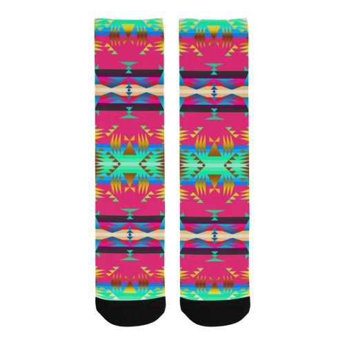 Between the Mountains Sunset Sky Trouser Socks Socks e-joyer 