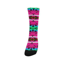 Load image into Gallery viewer, Between the Mountains Sunset Trouser Socks Socks e-joyer 
