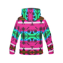 Load image into Gallery viewer, Between the Mountains Sunset Women&#39;s All Over Print Hoodie (USA Size) (Model H13) Hoodies e-joyer 
