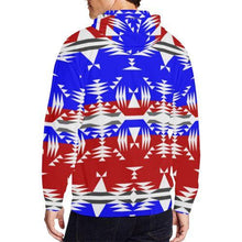 Load image into Gallery viewer, Between The Mountains Veterans All Over Print Full Zip Hoodie for Men (Model H14) All Over Print Full Zip Hoodie for Men (H14) e-joyer 
