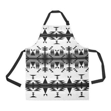 Load image into Gallery viewer, Between the Mountains White and Black All Over Print Apron All Over Print Apron e-joyer 
