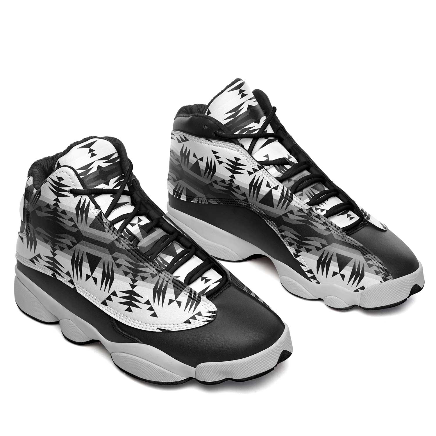 Between the Mountains White and Black Athletic Shoes Herman 