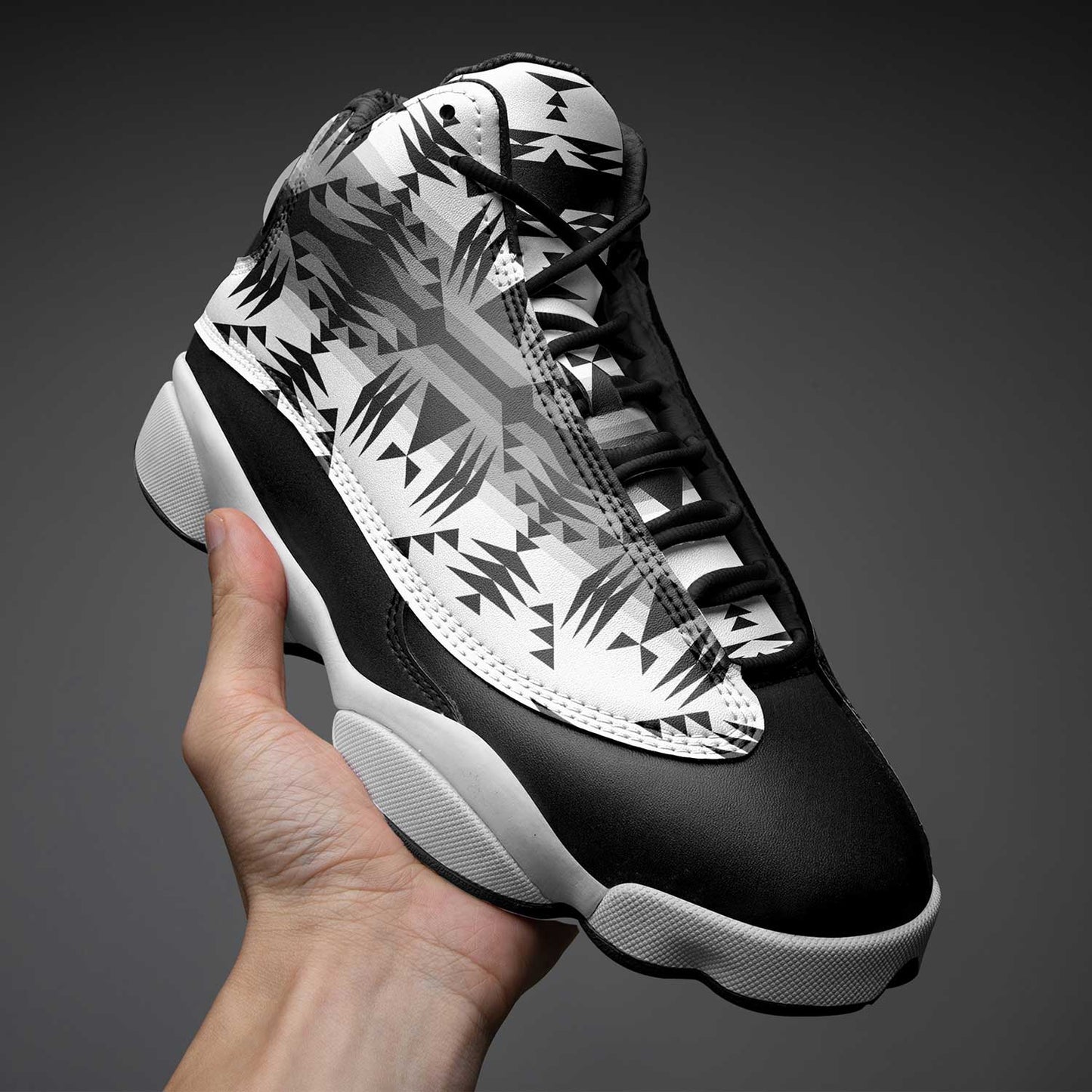Between the Mountains White and Black Athletic Shoes Herman 