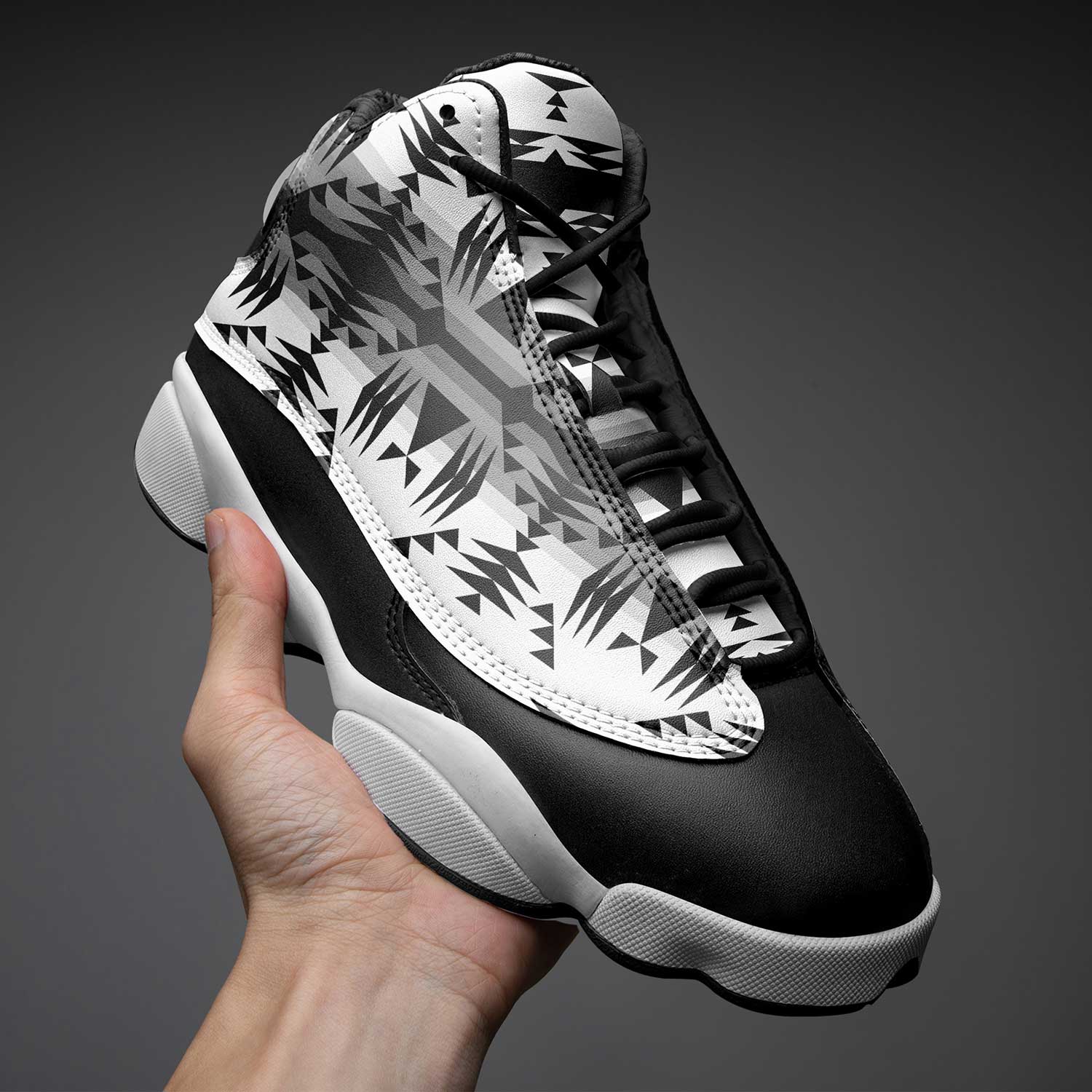 Between the Mountains White and Black Athletic Shoes Herman 