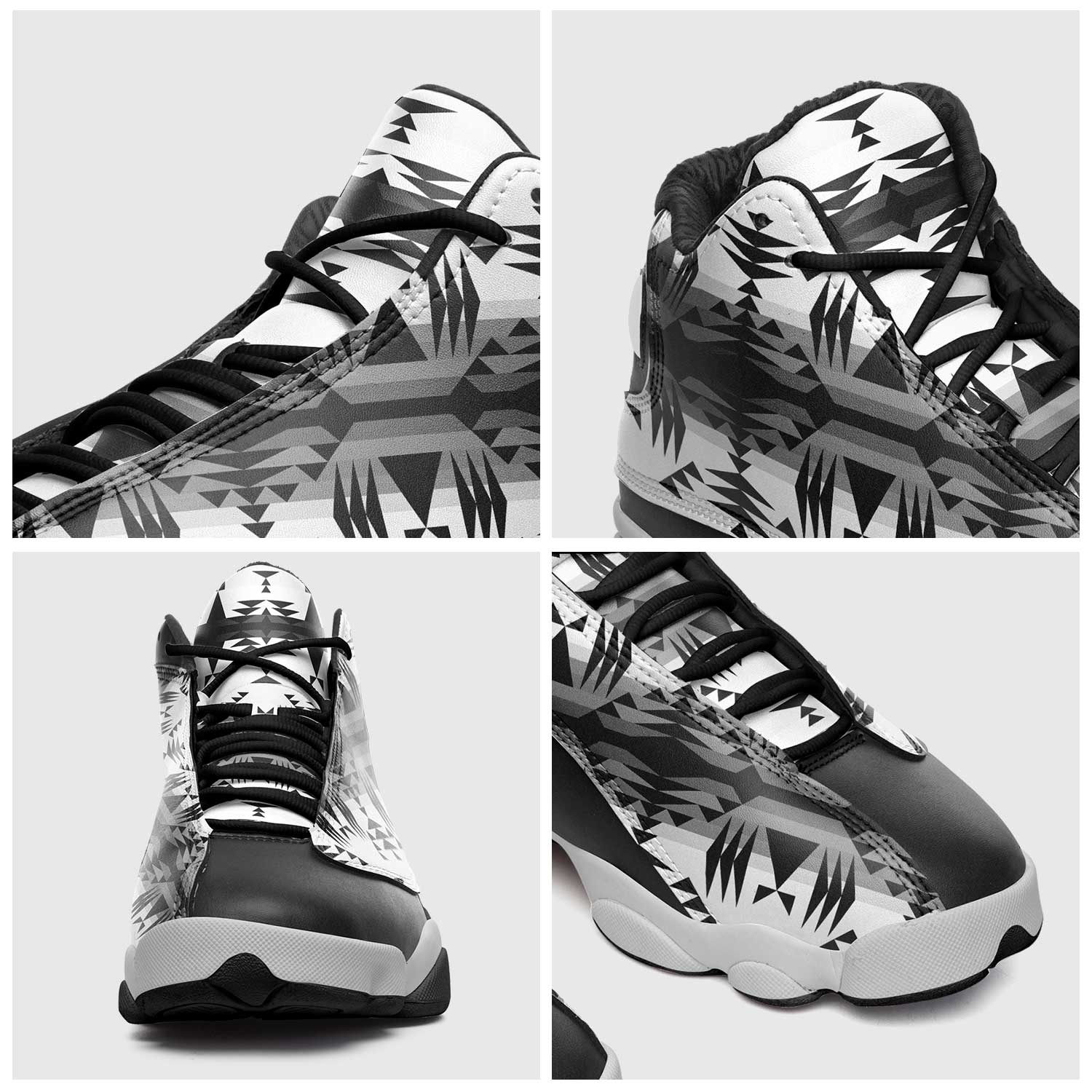 Between the Mountains White and Black Athletic Shoes Herman 