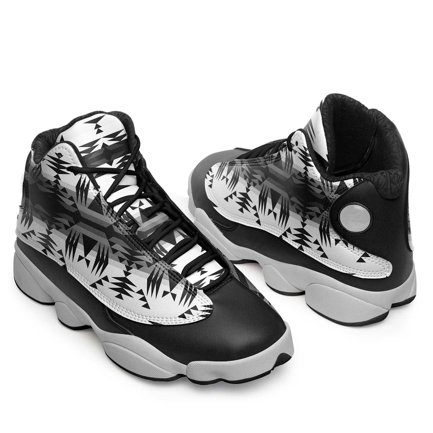 Between the Mountains White and Black Athletic Shoes Herman 