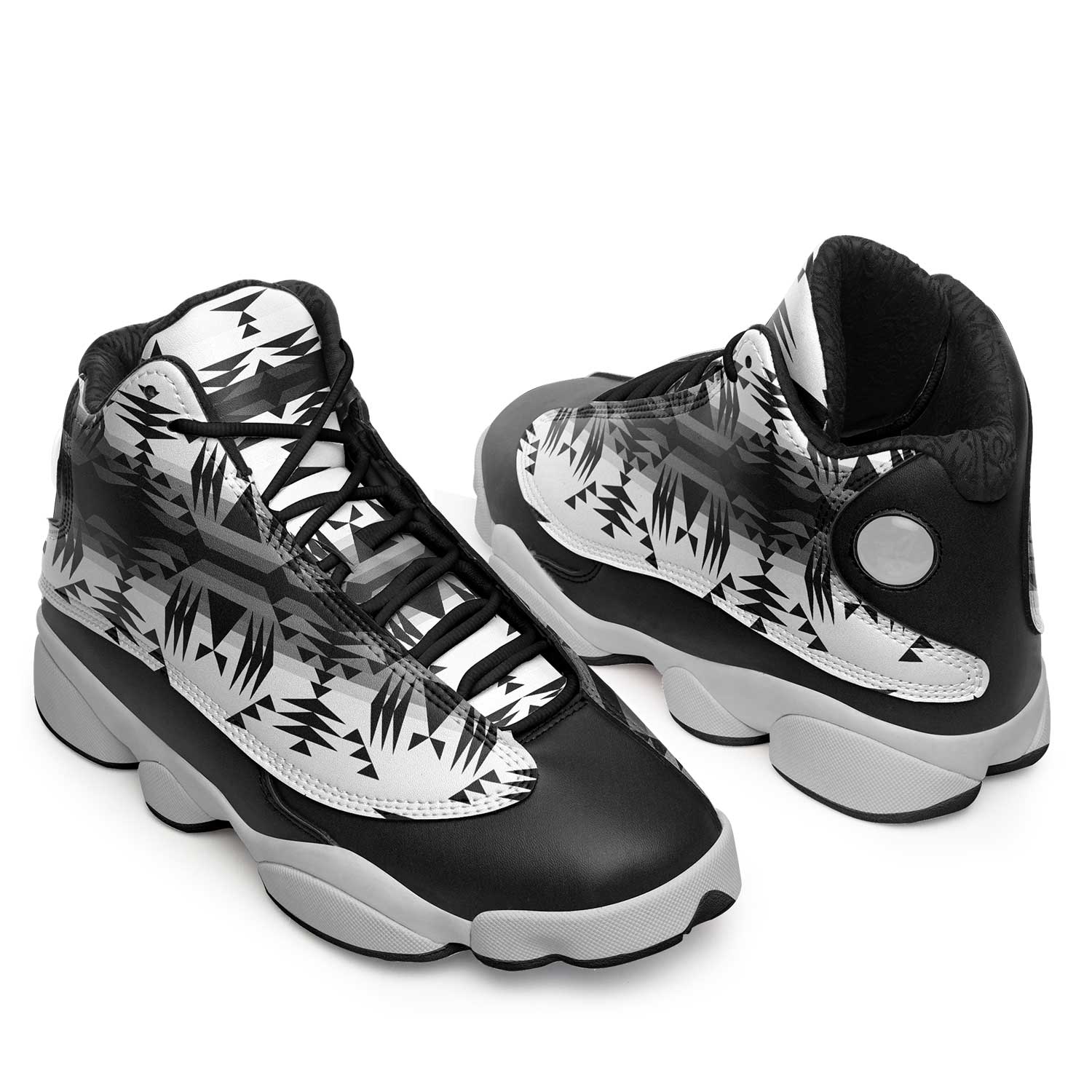 Between the Mountains White and Black Athletic Shoes Herman 