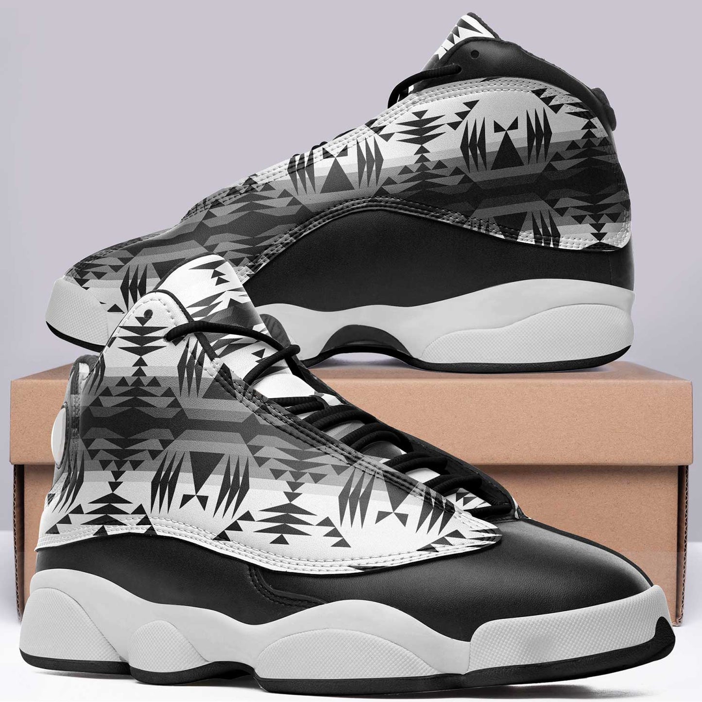 Between the Mountains White and Black Athletic Shoes Herman 