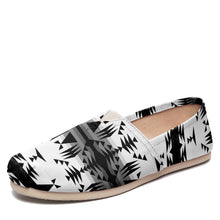 Load image into Gallery viewer, Between the Mountains White and Black Casual Unisex Slip On Shoe Herman 
