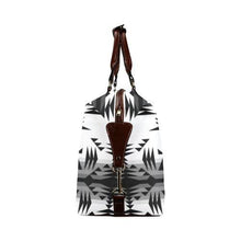 Load image into Gallery viewer, Between the Mountains White and Black Classic Travel Bag (Model 1643) Remake Classic Travel Bags (1643) e-joyer 
