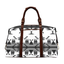 Load image into Gallery viewer, Between the Mountains White and Black Classic Travel Bag (Model 1643) Remake Classic Travel Bags (1643) e-joyer 
