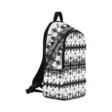 Load image into Gallery viewer, Between the Mountains White and Black Fabric Backpack for Adult (Model 1659) Casual Backpack for Adult (1659) e-joyer 
