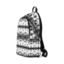 Load image into Gallery viewer, Between the Mountains White and Black Fabric Backpack for Adult (Model 1659) Casual Backpack for Adult (1659) e-joyer 
