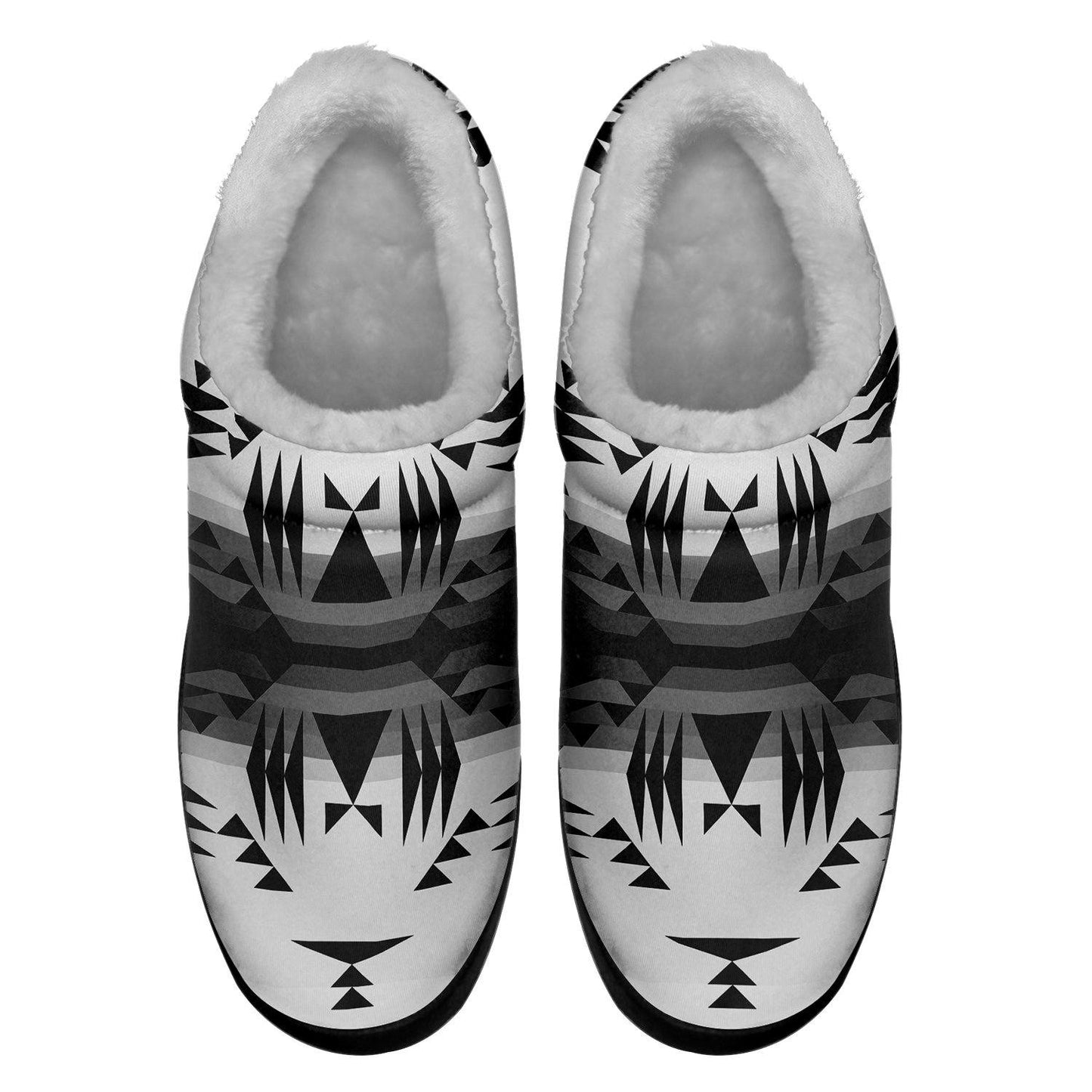 Between the Mountains White and Black Ikinnii Indoor Slipper 49 Dzine 