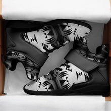 Load image into Gallery viewer, Between the Mountains White and Black Ipottaa Basketball / Sport High Top Shoes 49 Dzine 
