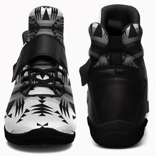 Load image into Gallery viewer, Between the Mountains White and Black Ipottaa Basketball / Sport High Top Shoes 49 Dzine 
