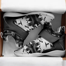 Load image into Gallery viewer, Between the Mountains White and Black Ipottaa Basketball / Sport High Top Shoes 49 Dzine 
