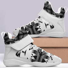 Load image into Gallery viewer, Between the Mountains White and Black Ipottaa Basketball / Sport High Top Shoes 49 Dzine 
