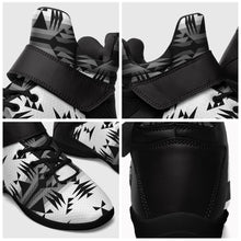 Load image into Gallery viewer, Between the Mountains White and Black Ipottaa Basketball / Sport High Top Shoes 49 Dzine 
