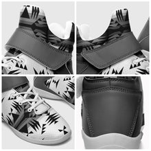 Load image into Gallery viewer, Between the Mountains White and Black Ipottaa Basketball / Sport High Top Shoes 49 Dzine 
