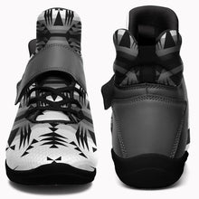 Load image into Gallery viewer, Between the Mountains White and Black Ipottaa Basketball / Sport High Top Shoes 49 Dzine 
