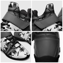 Load image into Gallery viewer, Between the Mountains White and Black Ipottaa Basketball / Sport High Top Shoes 49 Dzine 
