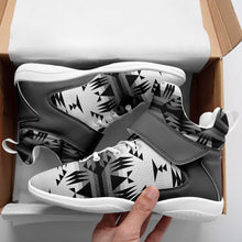 Load image into Gallery viewer, Between the Mountains White and Black Ipottaa Basketball / Sport High Top Shoes 49 Dzine 
