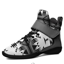 Load image into Gallery viewer, Between the Mountains White and Black Ipottaa Basketball / Sport High Top Shoes 49 Dzine 
