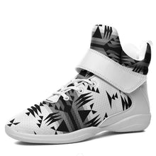 Load image into Gallery viewer, Between the Mountains White and Black Ipottaa Basketball / Sport High Top Shoes 49 Dzine 
