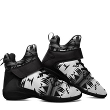 Load image into Gallery viewer, Between the Mountains White and Black Ipottaa Basketball / Sport High Top Shoes 49 Dzine 
