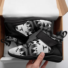 Load image into Gallery viewer, Between the Mountains White and Black Ipottaa Basketball / Sport High Top Shoes 49 Dzine 
