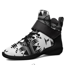 Load image into Gallery viewer, Between the Mountains White and Black Ipottaa Basketball / Sport High Top Shoes 49 Dzine 
